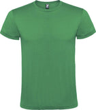 Roly Atomic lyhythihainen unisex-t-paita 150 g/m2. Esim. 25kpl. 750 cm2 DTF-painatuksella