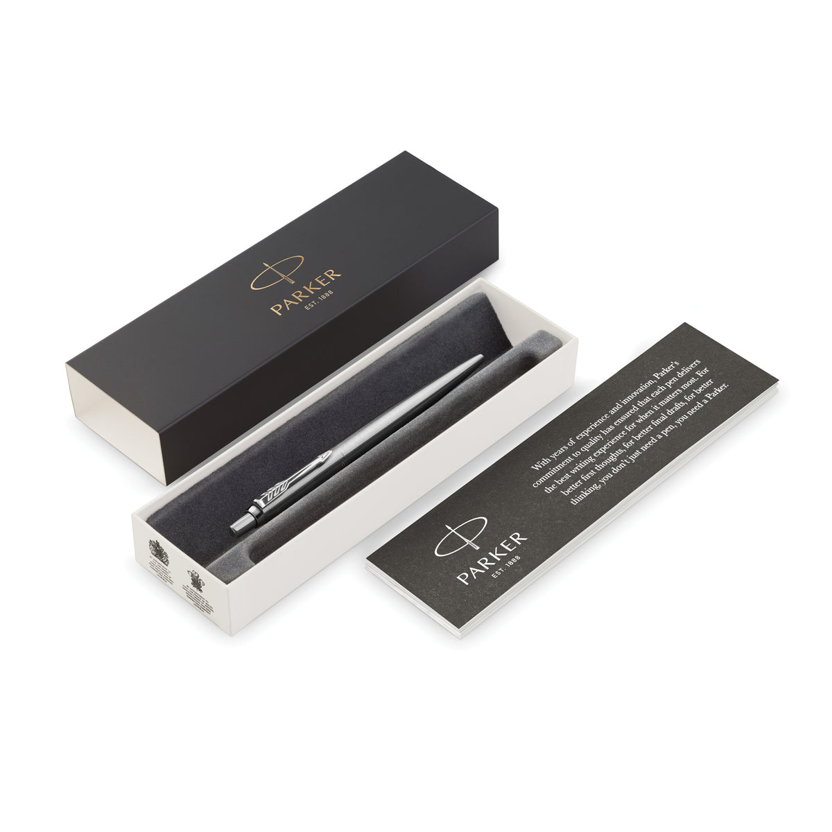 Parker JOTTER ORIGINAL STEEL -kynä. laserkaiverruksella alk. 10kpl.