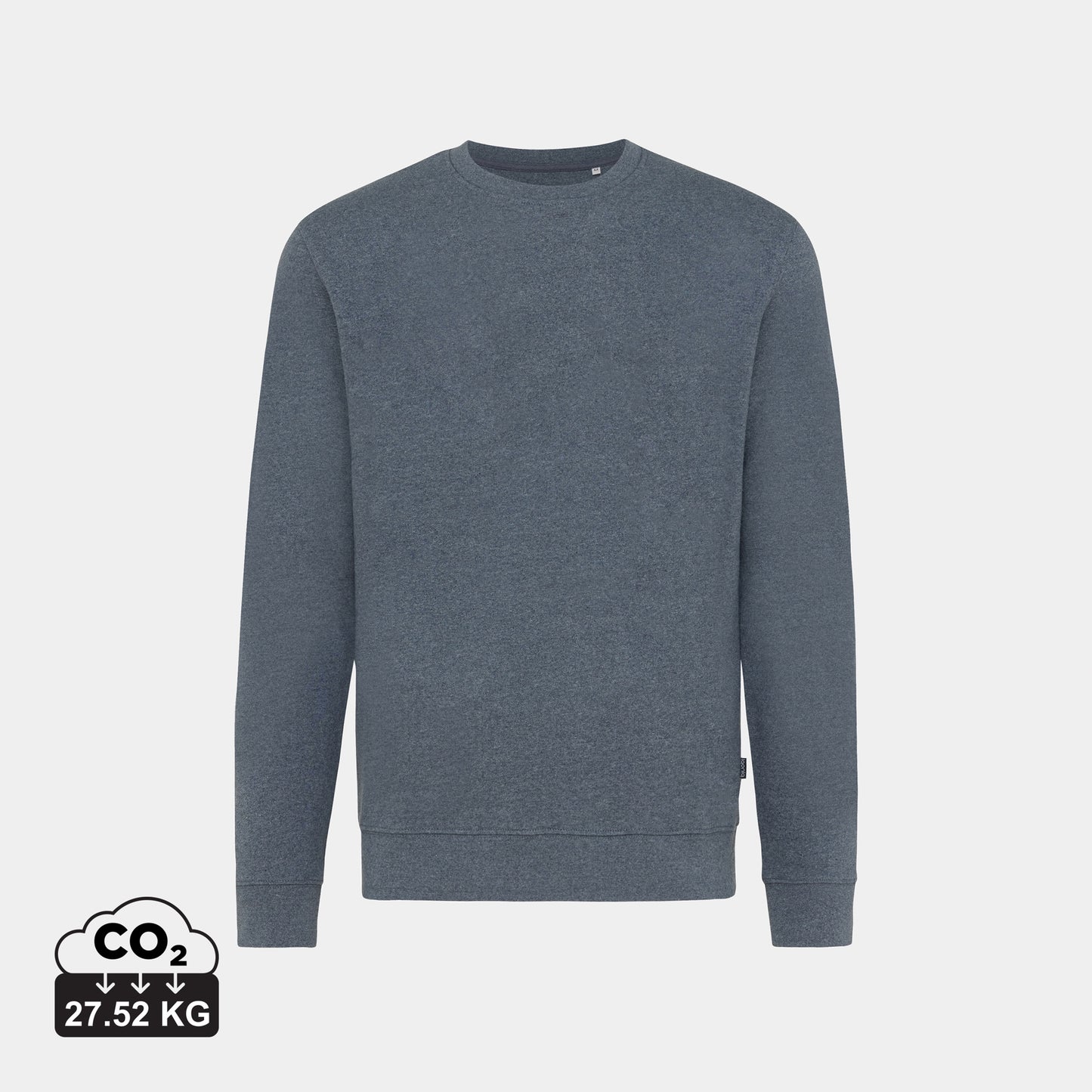 IQONIQ Denali värjäämätön collegepaita kier. puuvillasta Digitaalipainatuksella