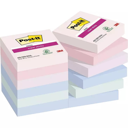 Post-it Super Sticky -viestilaput (Soulful-värilajitelma)