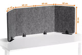 Durable EFFECT Pöytäsermi - Akustinen Työpisteen Rajaus