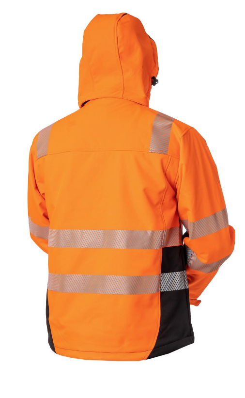 Priha Huomiovärinen vedenpitävä talvitakki lämmityksellä oranssi/musta EN 20471 Lk.2 - 4341