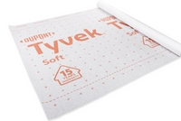 TUULENSUOJA DUPONT TYVEK SOFT 1,5 X 50M | Neliöpaino 58 g/m²